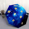 1pc Shooting star Cosmic Themed High-quality Umbrella,Automatic Opening and Closing Umbrella,Multi-functional Umbrella G0811127