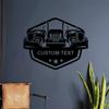 Vintage Retro Truck Metal Wall Art, Personalized Home Office Decor, Easy to Hang
