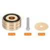 uxcell 16pcs Subwoofer Insulation Pads, 40x20mm, Speaker Insulation Pad Feet, Turntable Audio Studio Monitor Insulation Pads, M4 Screw, Gold
