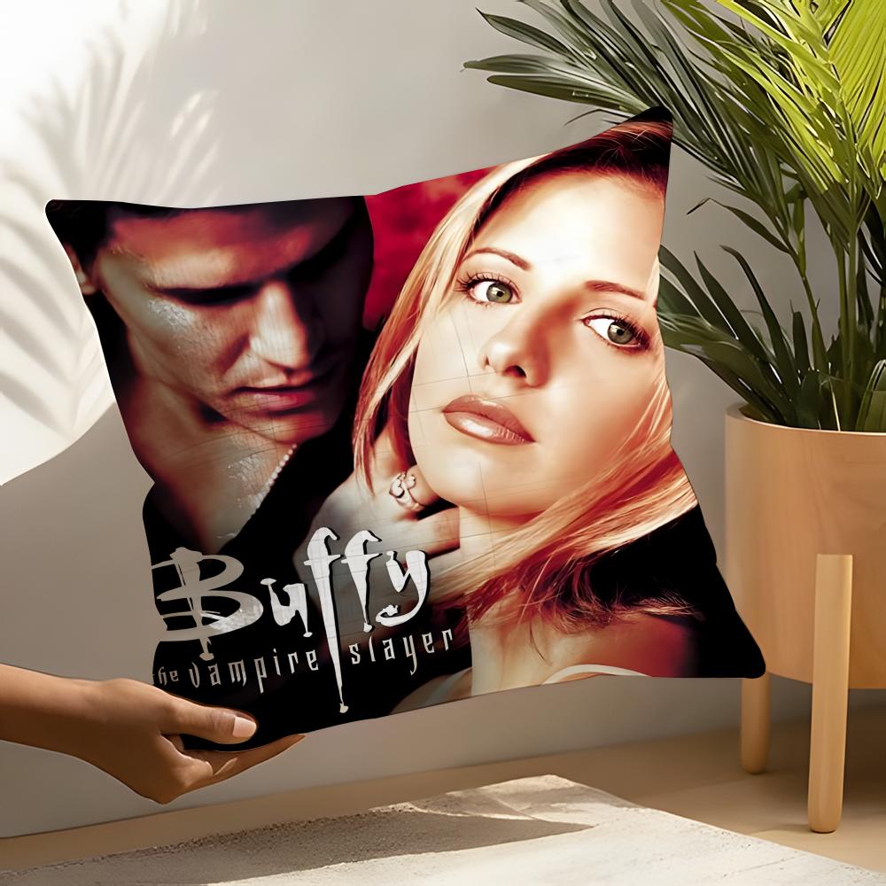 Horror Series BBuffy the Vampire Slayer Linen Cushion Covers For Decorative Sofa Home Pillows Case Car Chair Pillows Cases