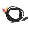 Nickel Plated Mini DIN 9 Pin to 3RCA Cable Plug and Play Mini DIN Cable  Monitor