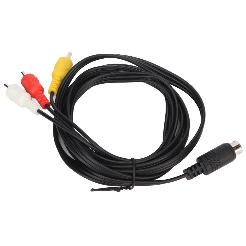 Nickel Plated Mini DIN 9 Pin to 3RCA Cable Plug and Play Mini DIN Cable  Monitor