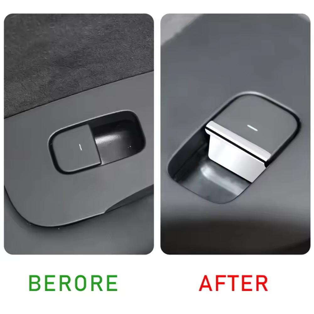 7pcs Car Window Switch Button Cover for Tesla Model Y/3/3+ Highland 2026-2026 Window Lift Button Patch Trim Car Accessories