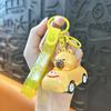 Cute Capybara Car Pendant Cartoon Capybara Aircraft Key Ring  Bag Charm