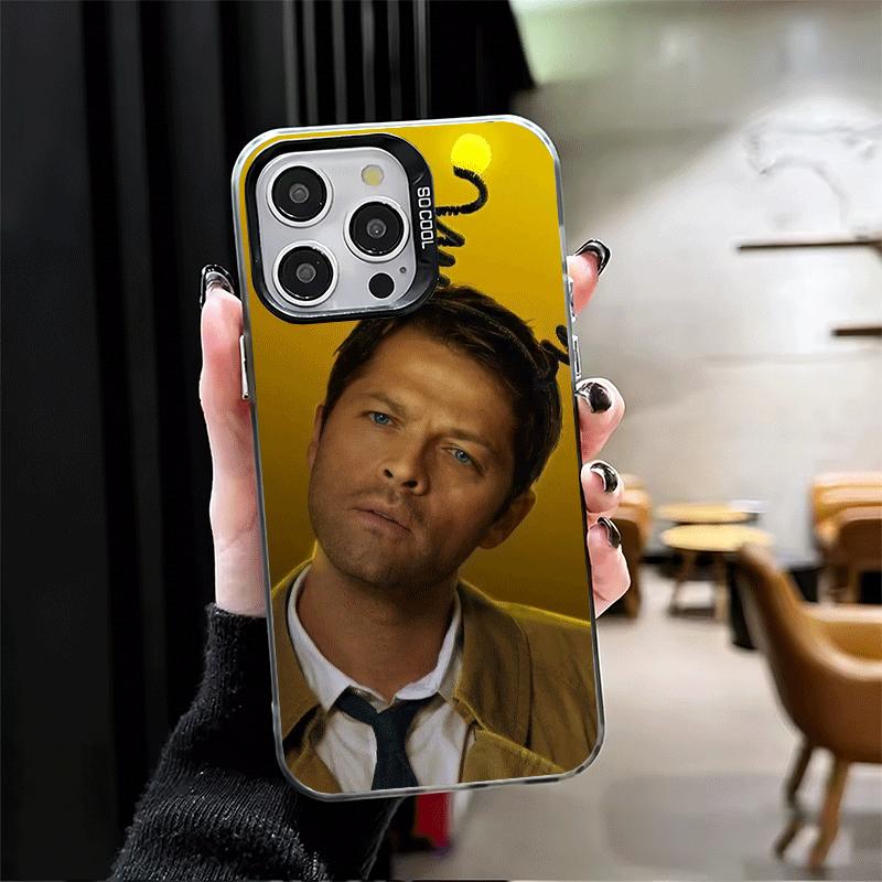 

Angel Castiel Supernatural Shockproof Phone Case for iPhone 17 Air 16 16E 15 Pro Max 14 Plus 13 Mini 12 Back Cover Anti Fall Fun iPhone 17 Pro