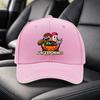 BURGERPOMMES Cartoon Sandwich Baseball Cap  Adjustable Black Unisex Visor Hat for Travel Party Birthday Holiday