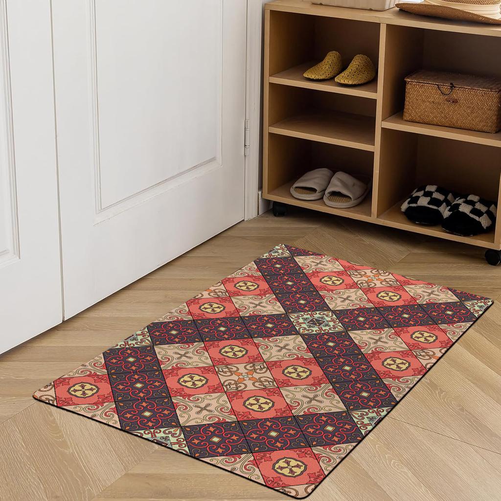 Haushalt Fußmatte im Retro American Style Schmutzabweisend Eingang Badezimmer Rutschfest Türvorleger