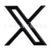 Suitable for Tesla modification X logo body labeling car personalized metal decoration X upgraded version trunk sticker