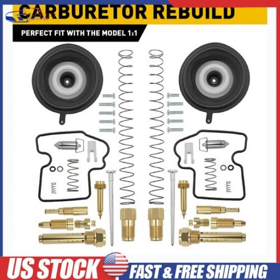 

Carburetor Carb Rebuild Repair Kit &Plunger For Kawasaki Brute Force KVF650D/E/A