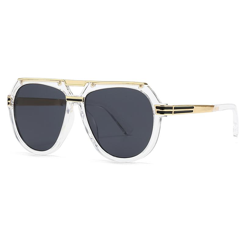 Cross-Border Export New Modern Coverage Large Frame Men's Sunglasses Ins Style Street Style Big-Name Sunglasses Lh