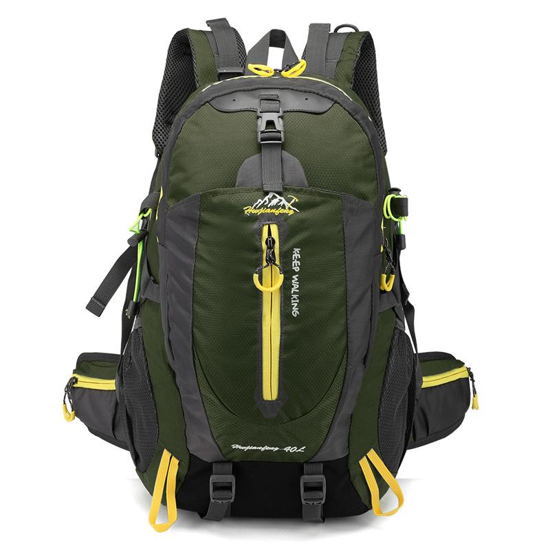 Unisex 40L Water-Repellent Hiking Backpack for Travel and Mountaineering