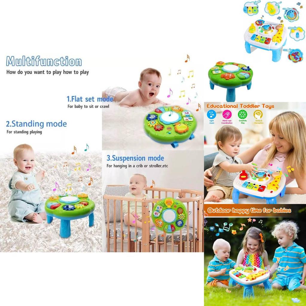 Colorful Ocean Animal Learning Table For Toddlers With Music And Lights For Fun Playtime
