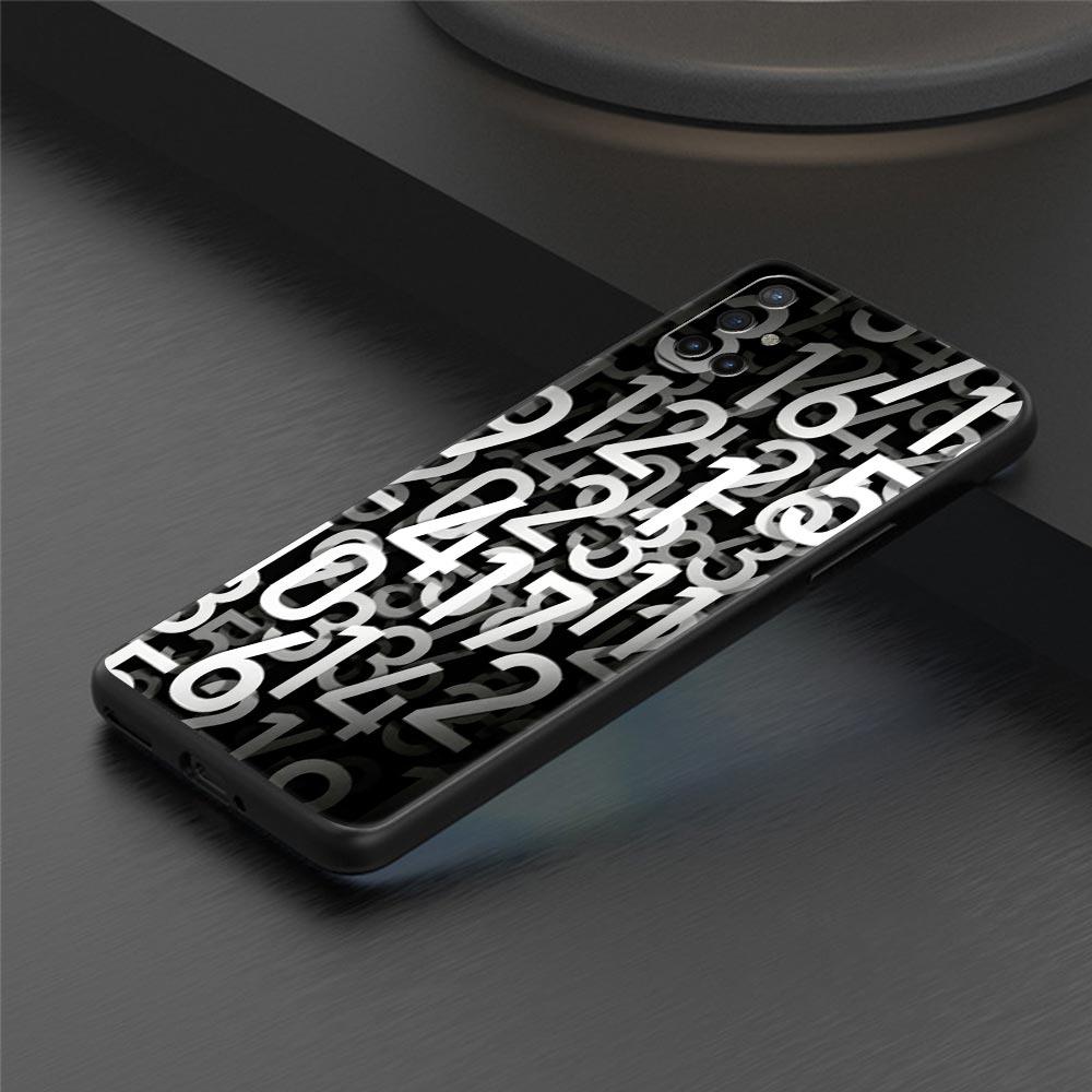 Number Pattern Phone Case For Oneplus 13R 13 12R 11 10T 10R Nord N100 N200 N10 10 9 9R 9RT CE 3 2 Z Pro 5G Soft TPU Cover Capas