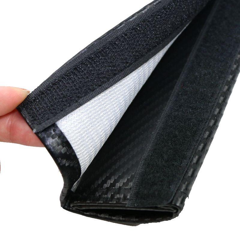 2pcs Carbon Fiber Car Safety Belt Pad Shoulder Covers For Honda Mugen Jazz Insight Freed Fit CRV Civic Accord City Accessories MV1
