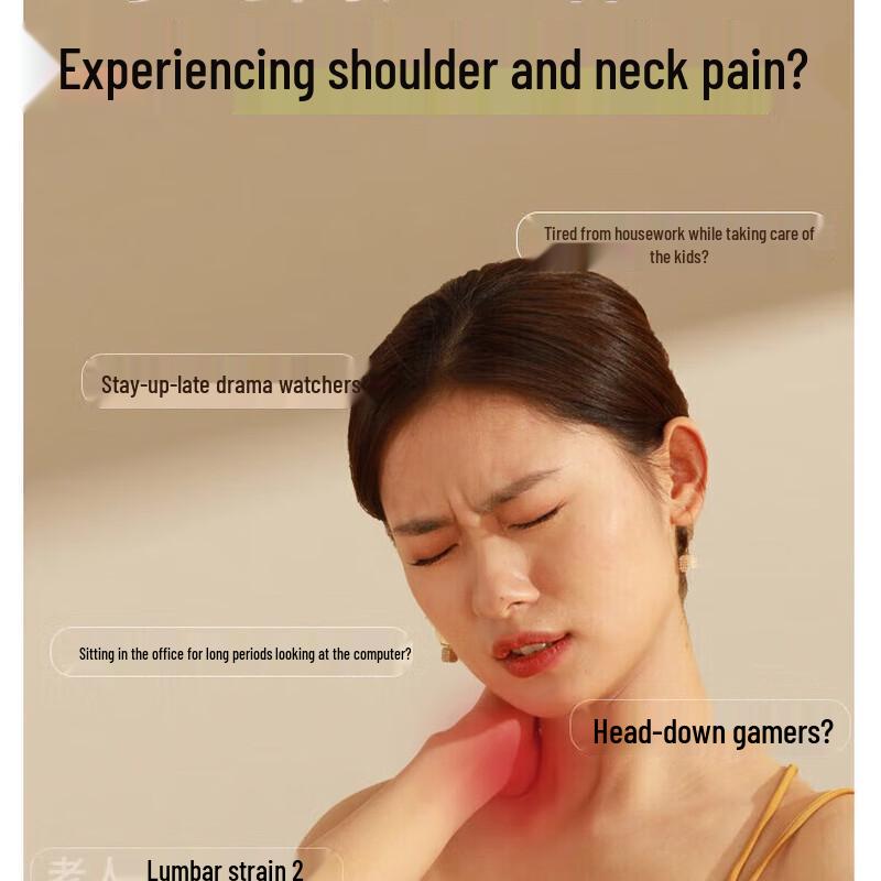 Portable Neck and Shoulder Kneading Massager CN plug (adapter included)