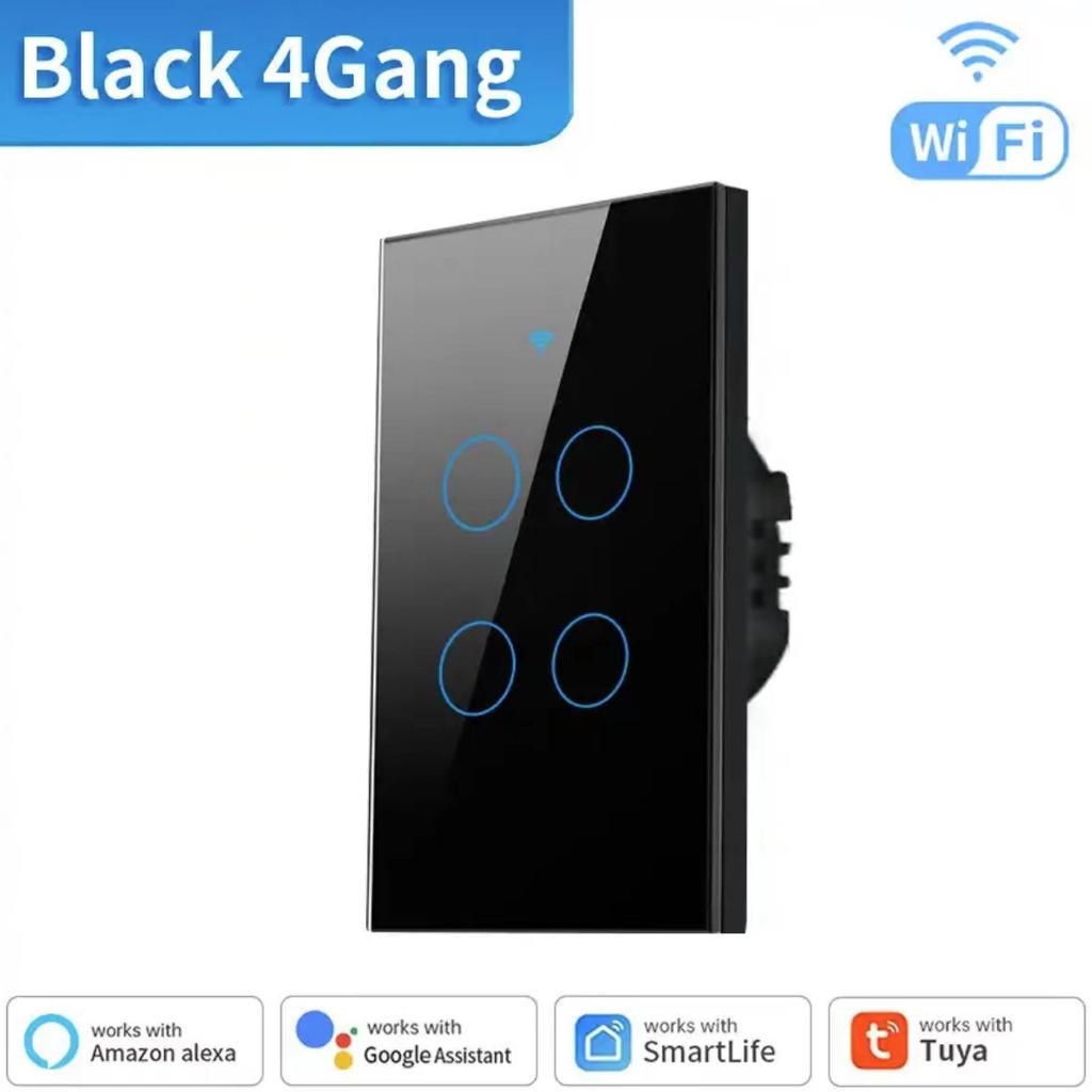 120 US standard WiFi switch, single fire and zero fire universal, graffiti smart APP mobile phone control light switch