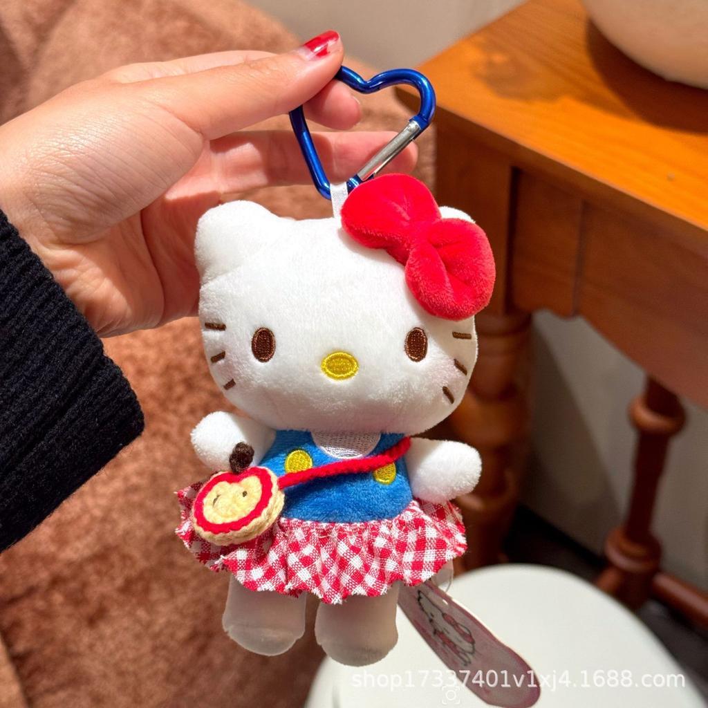 Hot 10Cm Sanrio  Cartoon Plush Doll, Stuffed Toy, Backpack Pendant, Small Gift, Plush Ornament, Gift For Girls