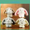 Plush Bunny Keychain With Scarf For Couples And Giftgiving