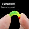 Fishing Simulation Mealworm Soft Bait for Bread, Red Worm, and Micro Fish Species.