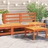 VidaXL Garden Sofas Without Armrests 2 Pcs, Seat with Backrest, Outdoor Patio Backyard Terrace Furniture, Wood of 837925