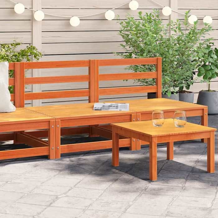 VidaXL Canapés de Jardin sans Accoudoirs 2 pcs, Siège avec Dossier, Meuble de Terrasse Patio Arrière-cour Extérieur, Bois de 837925
