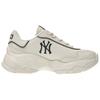 MLB Zapatillas Chunky de Caña Baja Antideslizantes Resistentes a la Abrasión con Suela Gruesa Unisex Beige 3ASHC025N-50IVS