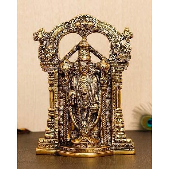 Metal Wall Hanging God Tirupati Balaji | Sri Venkateswara Idol | venkateshwara Swamy Idol | Spiritual Home Decor | Gifts Statue