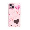 Summer new ins wind sweet polka dot love mobile phone case iPhone17 glass case protective case Apple 15Pro