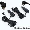 1Pcs 5V 3.5A Type C Usb Car Charger Adapter For Dash Cam Cellphone Car Radar Detector Gps Dvr 3.5 Meters Wire