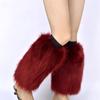 Boots Covers Women Solid Color Sexy Faux Fur Leg Warmer Calf Socks Party Costume