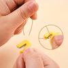 5pcs Sewing Thimble Thread Cutter Rings Anti-slip Plastic Finger Blade Tools for Hand Sewing DIY Craft Embroidery Use