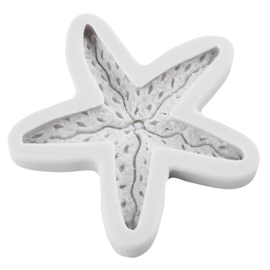 Starfish Silicone Mold Starfish Fondant Molds Cake Decorating Tools Cupcake Topper Candy Resin Clay Chocolate Gumpaste Mold
