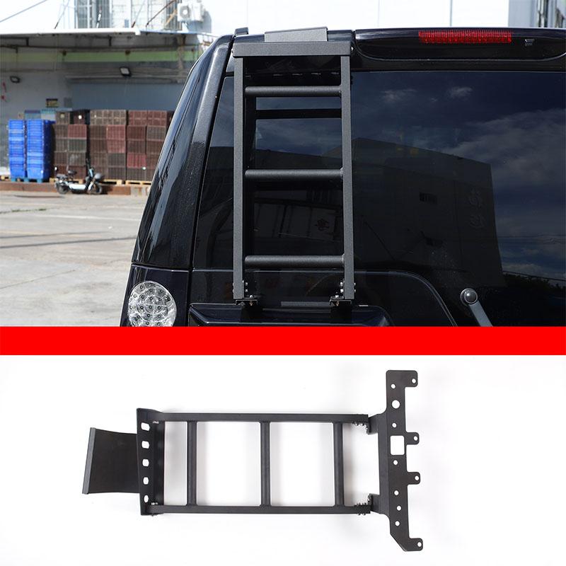 For Land Rover Discovery 3 LR3 Discovery 4 LR4 2004-2016 Black Aluminum Car Rear Tail Door Ladder Climbing Exterior Accessories