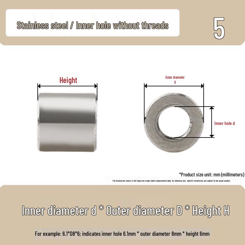 Stainless Steel Spacer Washer and Sleeve Kit - Screw Isolation Bushings and Heightening Pads