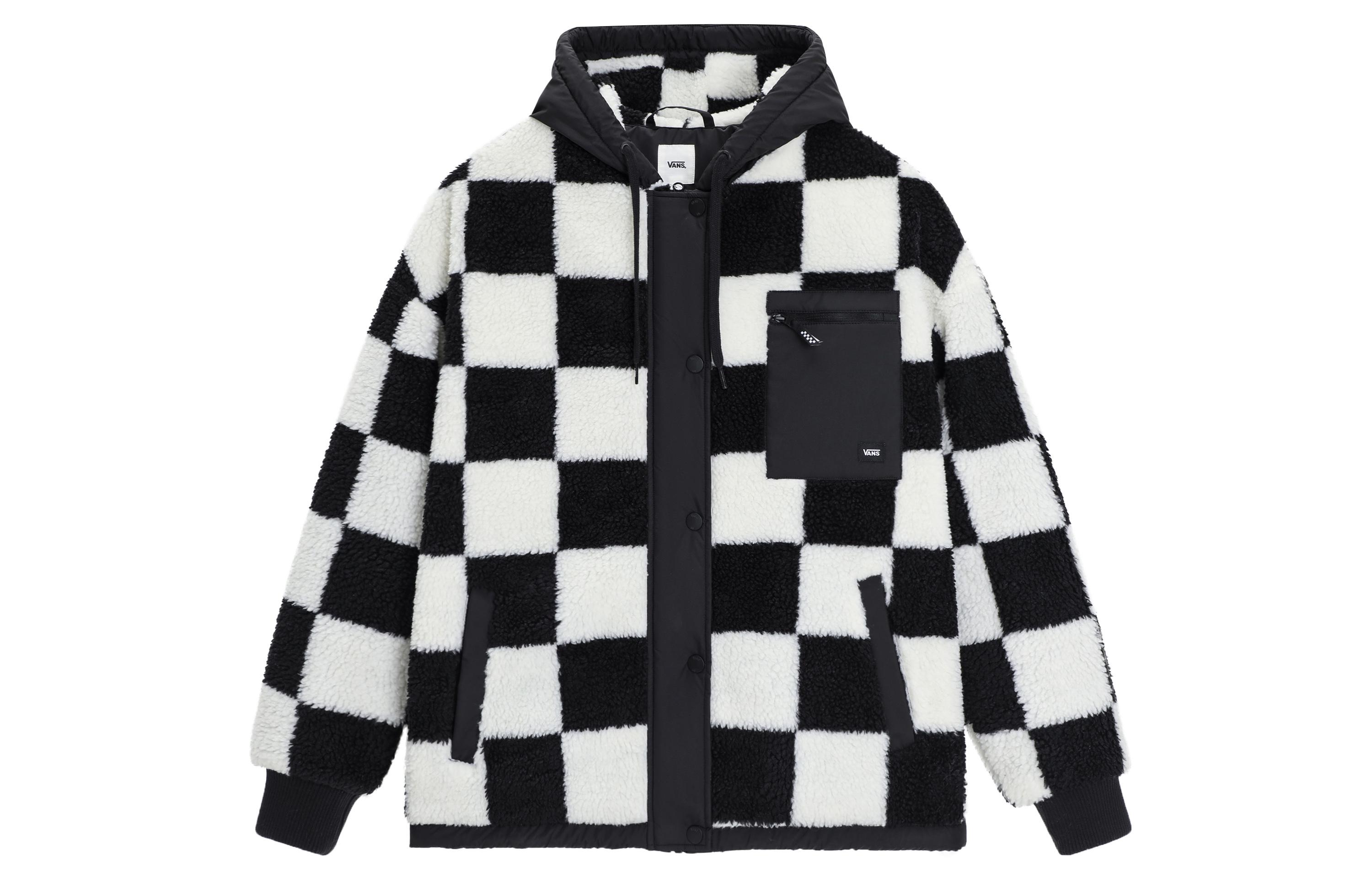 Vans Down Jackets Women s Black Hooded Moderate Down Jacket VN0A7YJ5Y7C S