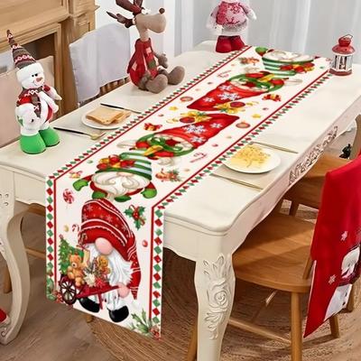 2025 Xmas Gifts Christmas Table Runner Faceless Gnome Ornament Table Decor Christmas Decorations Navidad Noel