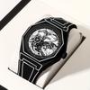 Elegant Men Quartz Watch - Silicone Strap, Analog Display, , Ideal for Casual Wear | Modern Casual Watch | Silicone Strap Watch