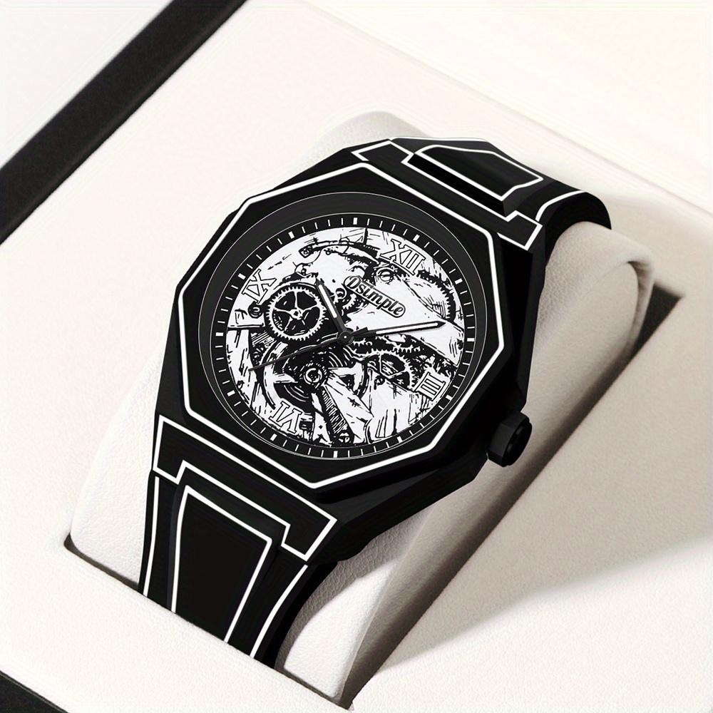 

Elegant men Quartz Watch - Silicone Strap, Analog Display, , Ideal for Casual Wear | Modern Casual Watch | Silicone Strap Watch чорний