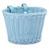 Rattan Bike Basket Adjustable Traditional Bicycle Basket Multifunction Hand Woven Bike Basket Waterproof for Kids Children Bike
