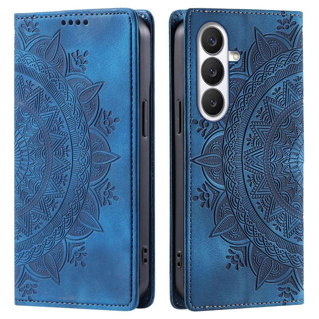 for Samsung Galaxy A55 5G,A54,A37,A36,A35 Mandala Embossed PU Leather Flip Wallet Case Magnetic Closure Cover