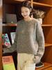 AYIHOLIC CASHMERE Tweed Low Gauge Round Knit