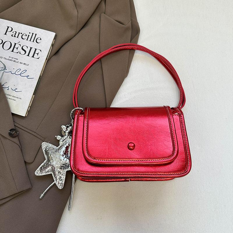 Modische, lässige, einfache und kleine quadratische Damenhandtasche, modische und stilvolle Single-Shoulder-Crossbody-Damenhandtasche