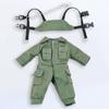 Niannyyhouse Obitsu 11 Kleidung Taktischer Anzug Weste Body Puppenkleidung Puppenkleidung 1/12BJD (armygrün)