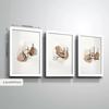 3pcs/set Art Oil Painting Canvas with Wood Frame Draw Wall Decor Home Room Decorations Islamic Style