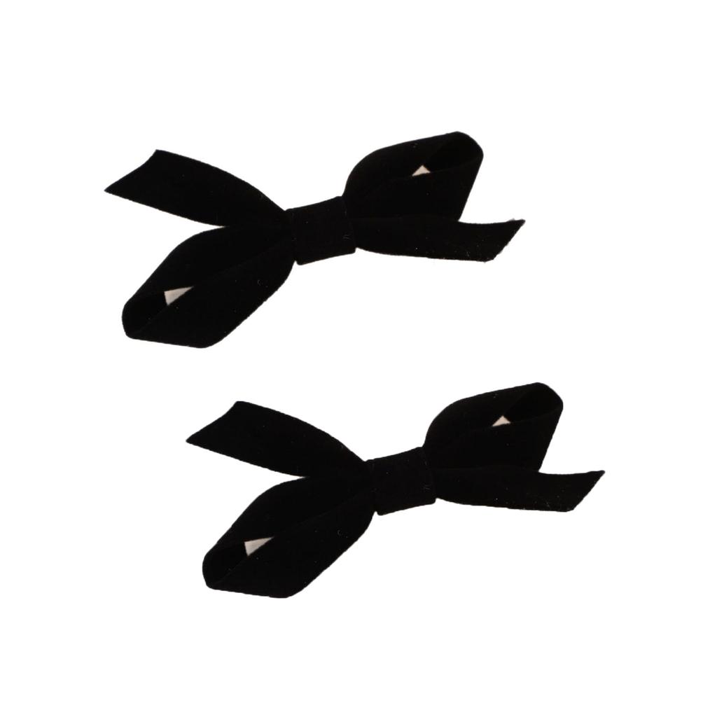 Velvet Bow Hair Clip Women Retro Versatile Gentle Duckbill Clip Temperament Hair Accessories