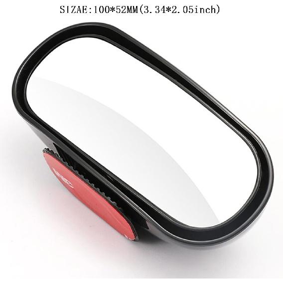 Blind Spot Mirror For Cars And Trucks, Adjustable Rectangular Convex Wide Angle Rear View Mirror