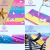 Kids Unicorn Beach Towel for Girls, Colorful Magic Design Quick-Dry Sand-Free Absorbent Bath Towel for Swim and Camping