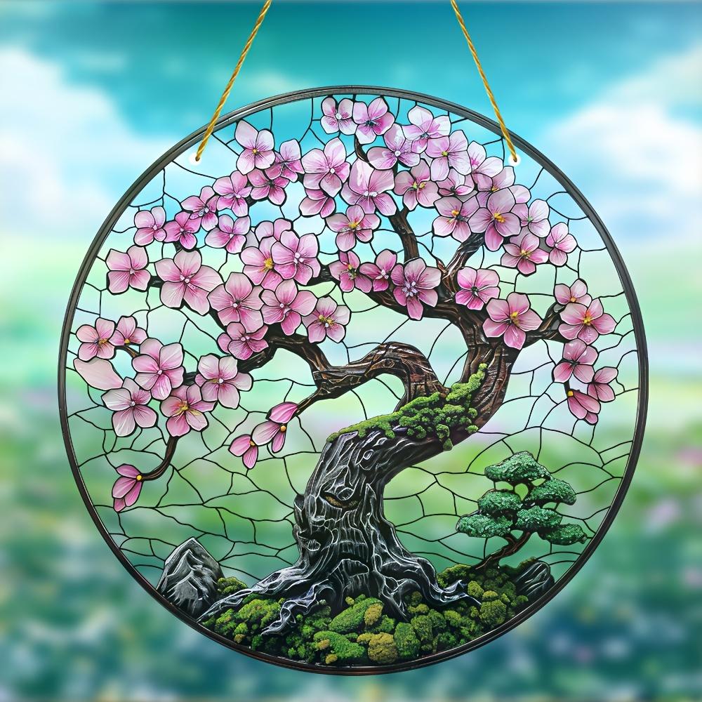 20Cm Tree of Life Series--Window Catcher Color Acrylic Window Decoration Home Decoration Garden Outdoor Pendants, Gifts, Pendants