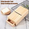 Handmade Soap Planer with Drawer Box Wooden Candles Loaf Soap Beveler Cutter Mold DIY Making Soap Trimming Shaving Tool