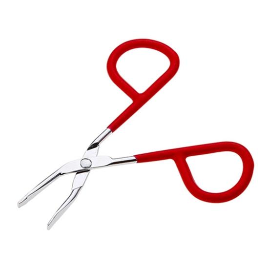 Excellent Scissors Flat Tip Eyebrow Tweezers Clamp Clipper Makeup Removal Tool